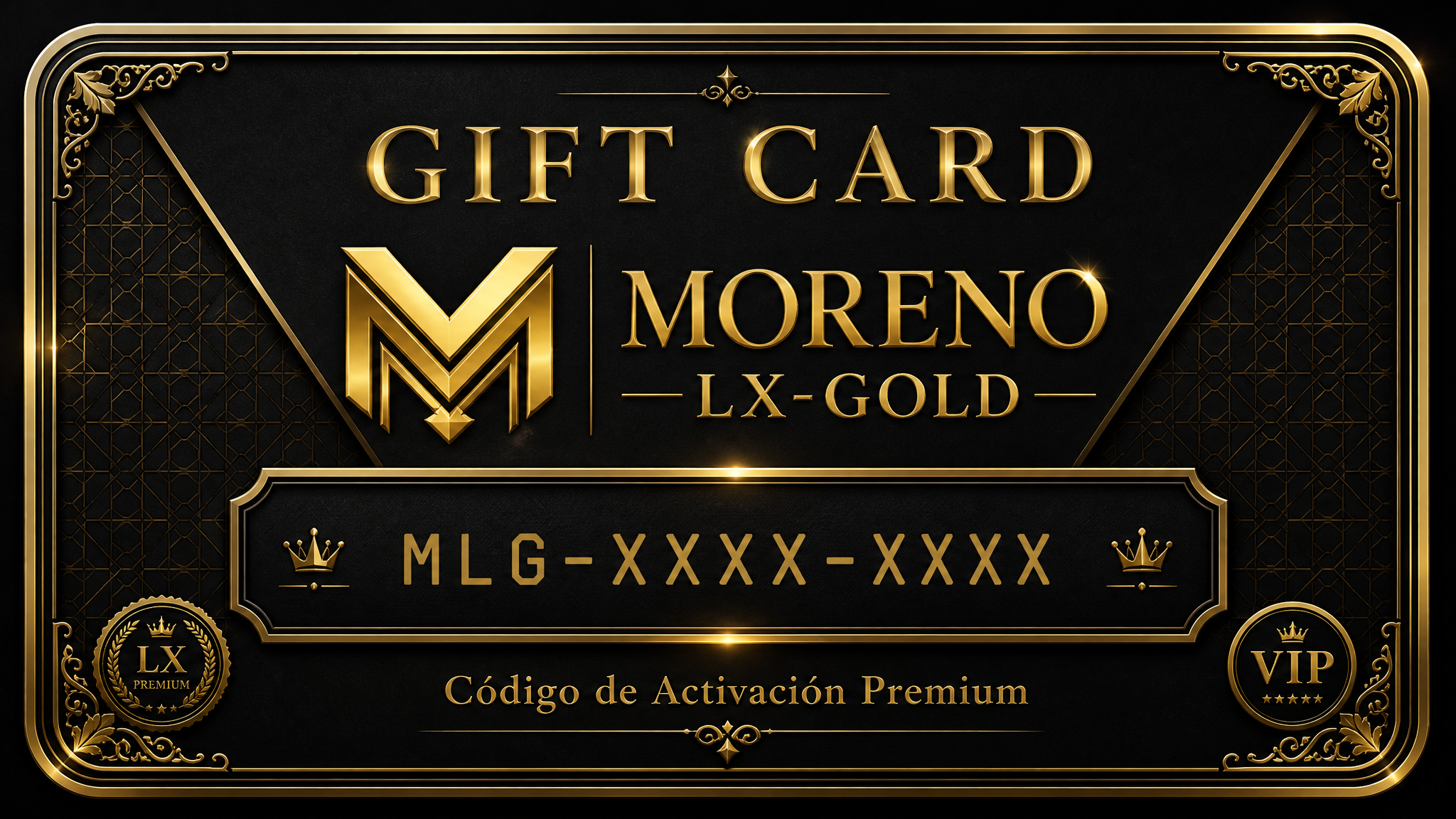 Gift Card Premium Moreno LX-GOLD